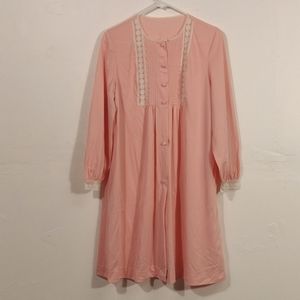 VTG Gaymode Pink Nylon Robe - L